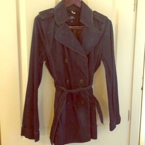 Loft denim trench coat